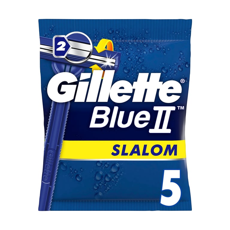Gillette Blue II Disposable Razors 5pcs
