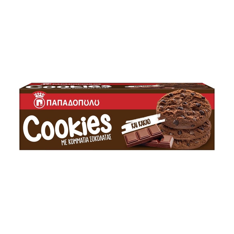 Παπαδοπούλου Chocolate Chip Cookies 180g