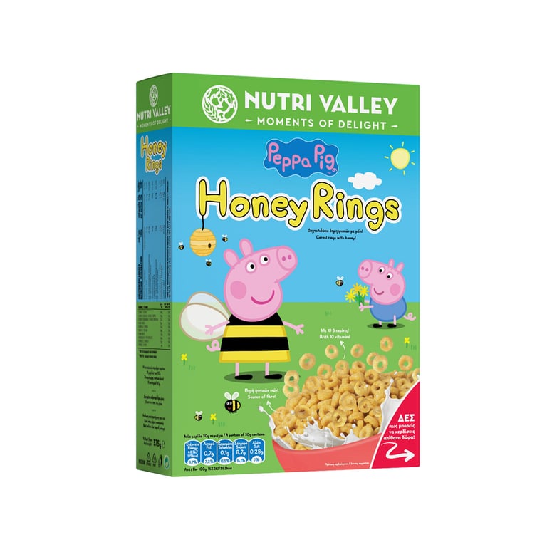 Nutri Valley Peppa Pig Honey Rings 375g
