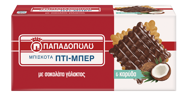 Παπαδοπούλου Petit Beurre with Milk Chocolate and Coconut