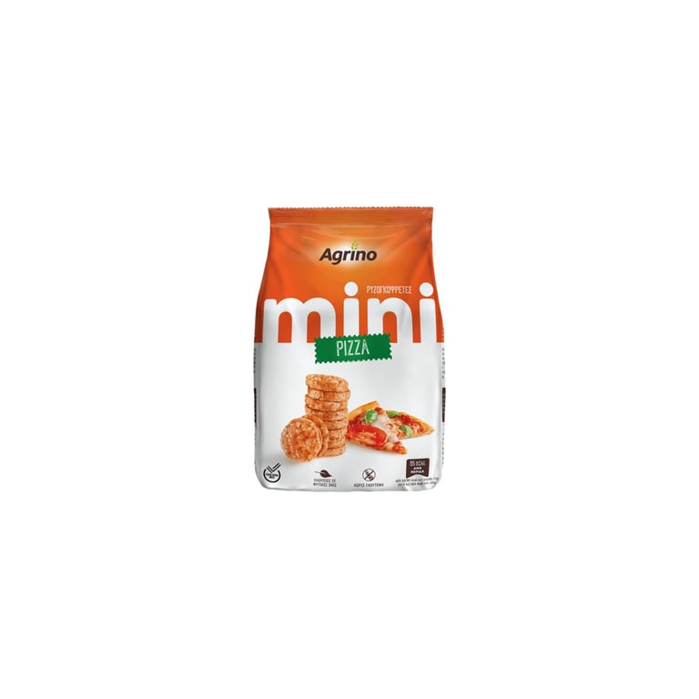 Agrino Mini Rice Cakes Pizza Gluten Free 50g