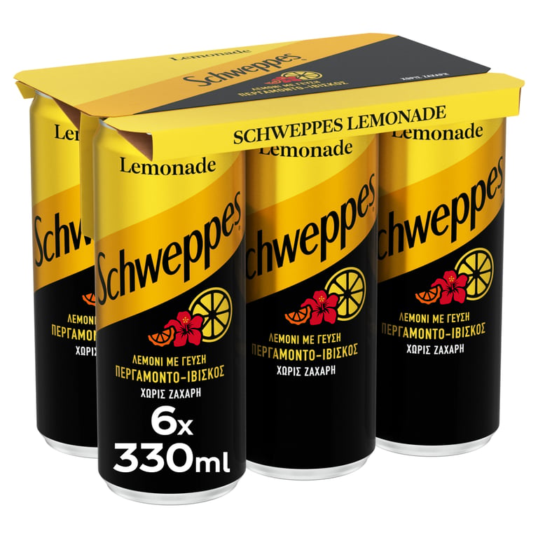 Schweppes Lemonade Bergamot Hibiscus 330ml