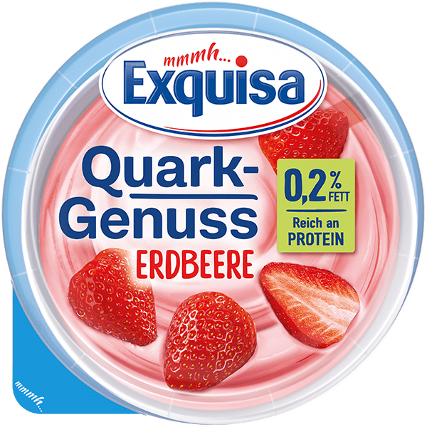 Exquisa Quark Genuss 0.2% Strawberry 500g