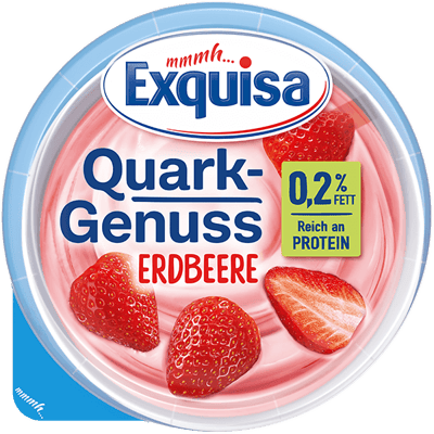 Exquisa Quark Genuss 0.2% Strawberry 500g