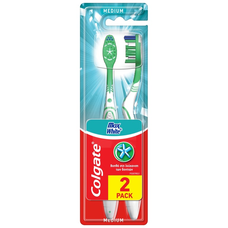 Colgate Max White Toothbrush Twin Pack