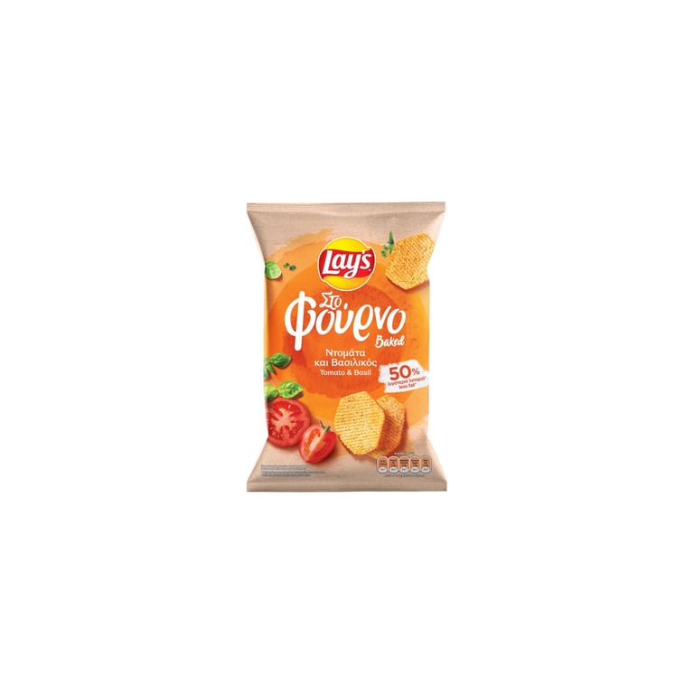 Lay's Oven Baked Chips Tomato & Basil 105g