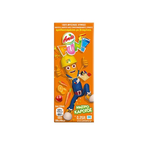 Amita Fun Yellow 250ml x6