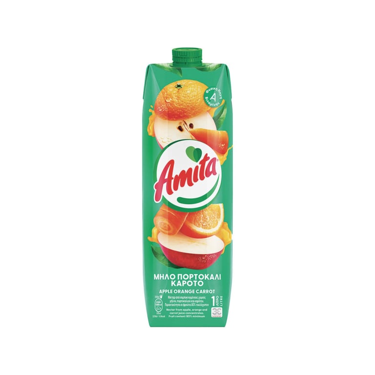 Amita Carrot Apple Orange Juice 1l