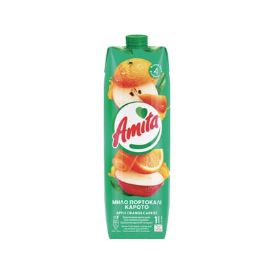 Amita Carrot Apple Orange Juice 1l