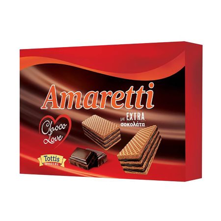 Amaretti Wafer Cookies Extra Chocolate 68g