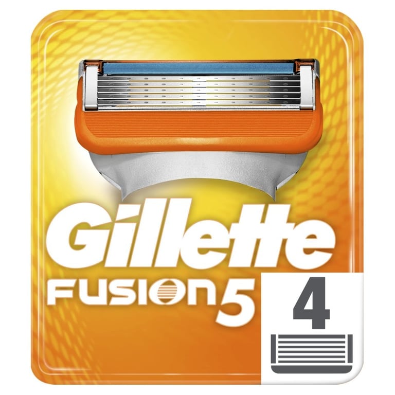 Gillette Fusion Razor Refills 4 Pieces