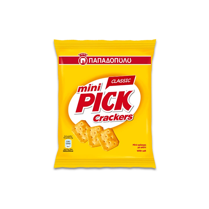 Παπαδοπούλου Mini Pick Crackers Classic 70g