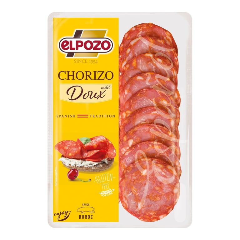 Elpozo Chorizo Salami Gluten-Free 80g Sliced