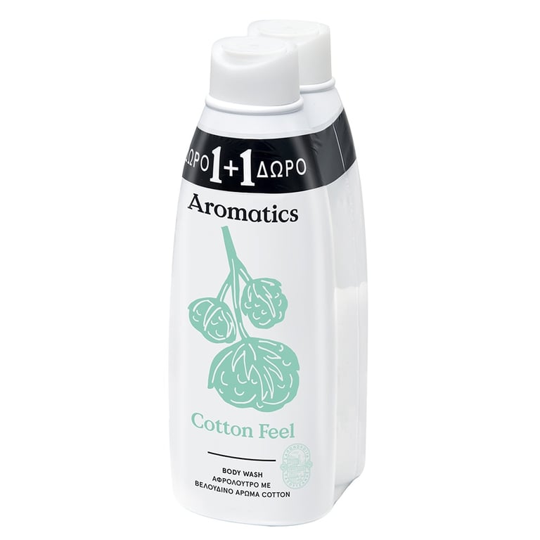 Aromatics Cotton Feel Shower Gel 650ml x2