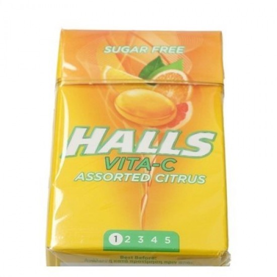 Halls Citrus Mix Vita-c Sugar Free Lozenges 28g