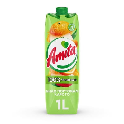 Amita Carrot Apple Orange Juice 1l