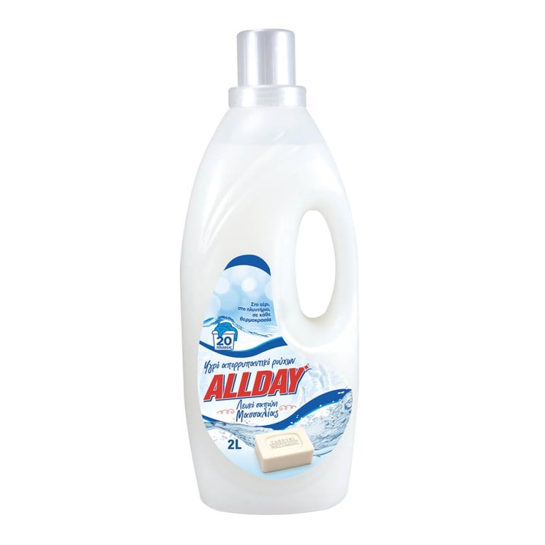 Allday Liquid Laundry Detergent Marseilles White 2L