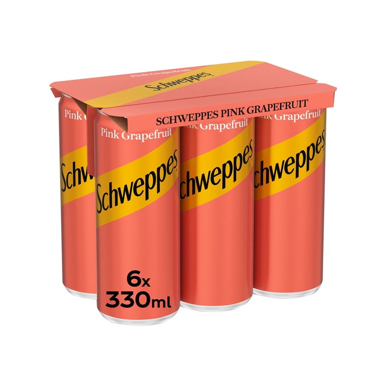 Schweppes Pink Grapefruit 330ml x6