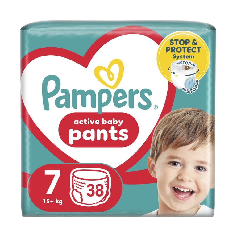 Pampers Pants No7 17kg+ 38pcs