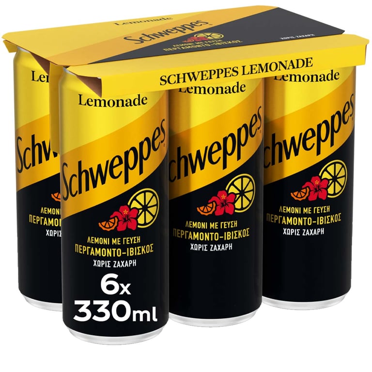 Schweppes Lemonade Bergamot Hibiscus 330ml x6
