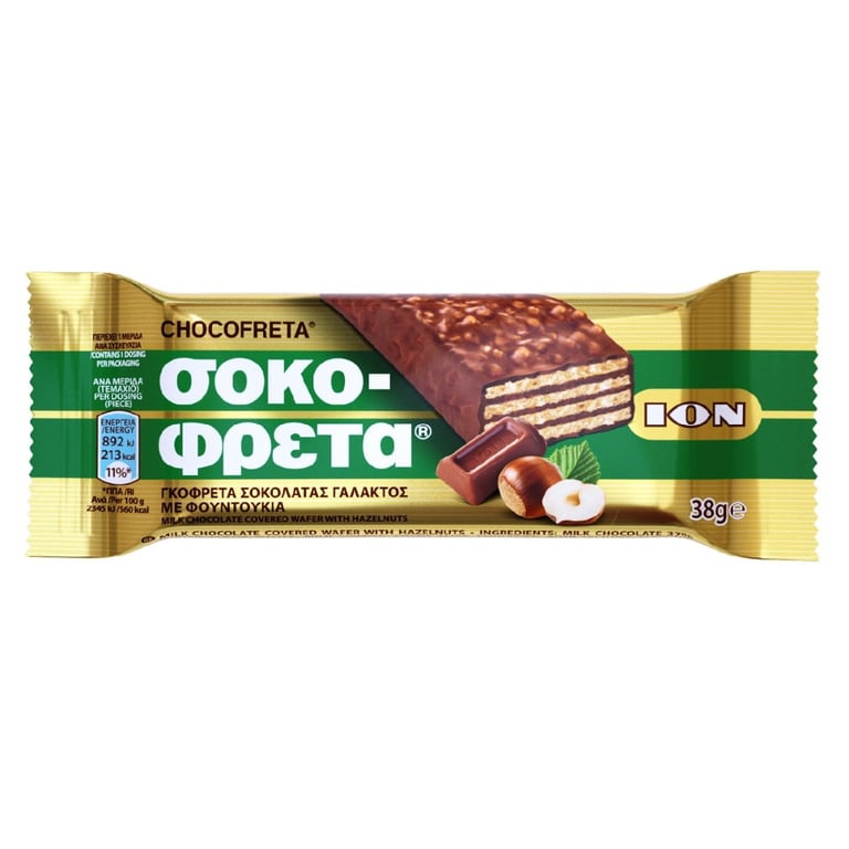 ΙΟΝ Hazelnut Wafer 38g