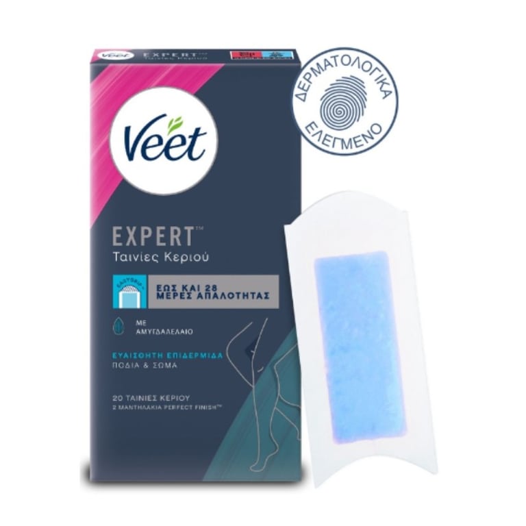 Veet Cold Wax Legs Sensitive Skin 20pcs