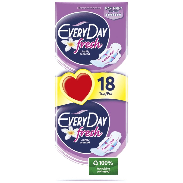 Everyday Ultra Night Fresh Pads 18pcs