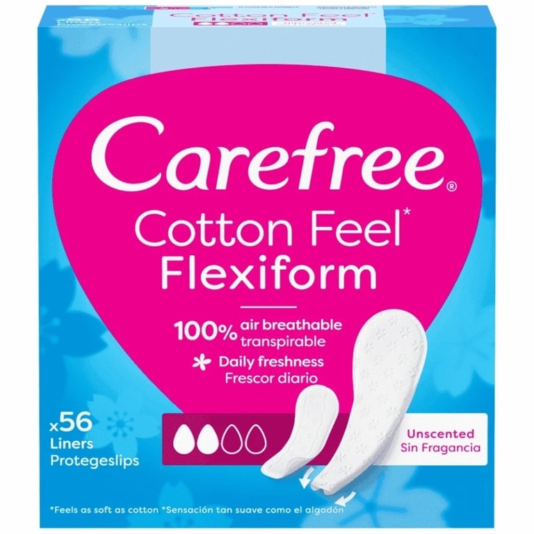 Carefree Panty Liners Flexiform Fresh 56pcs