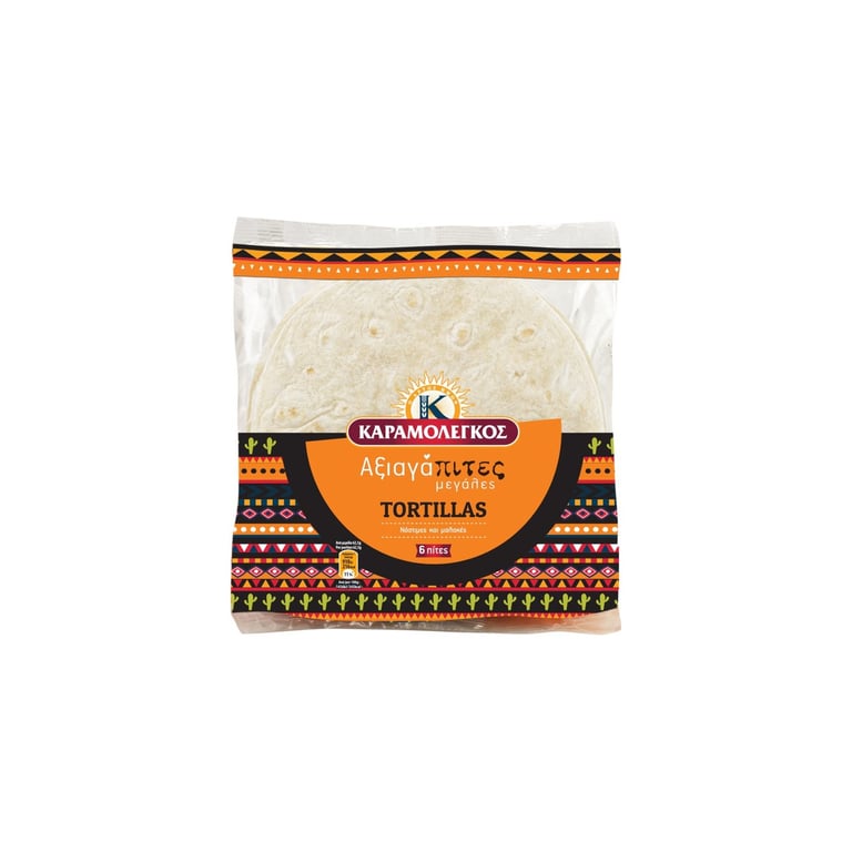 Καραμολεγκος Tortillas Large 6 Pieces 375g