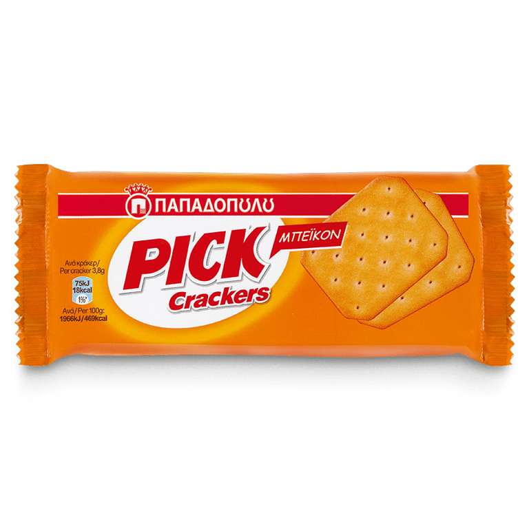 Παπαδοπούλου Pick Crackers Bacon 100g