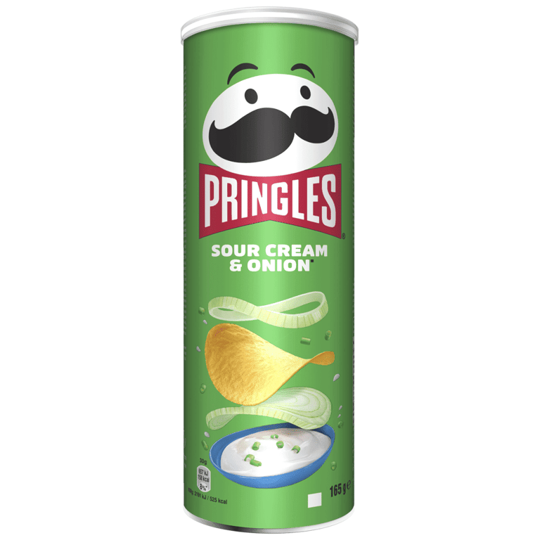 Pringles Sour Cream & Onion Chips 165gr