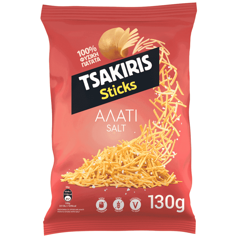 Τσάκιρης Salted Sticks 130g