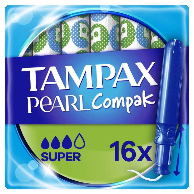Tampax Compak Pearl Super 16 Pcs