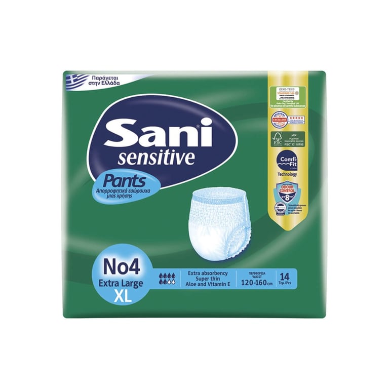 Sani Pants Disposable Underwear X-large no4 14 Pieces