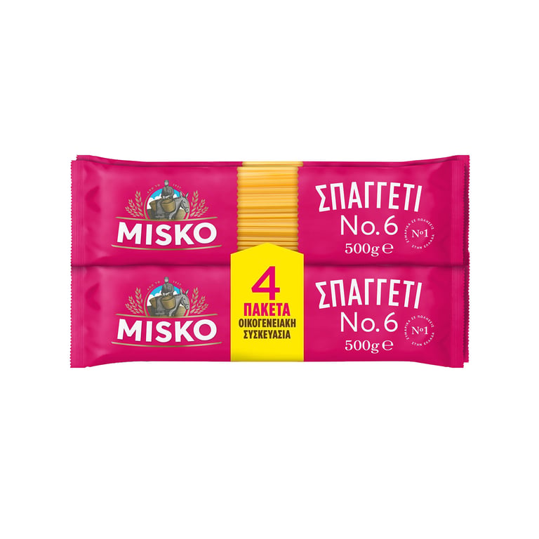Misko Spaghetti No.6 Family Pack 500g x4