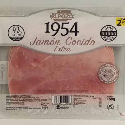 Elpozo 1954 Cooked Ham Gluten-Free 150g Sliced