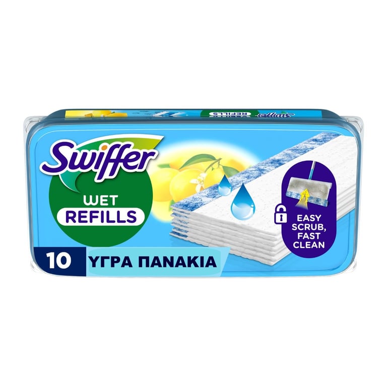 Swiffer Wet Cloths Refills 10 Pieces