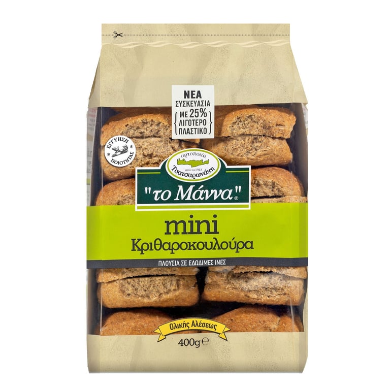 Μαννα Mini Barley Rusks 400g