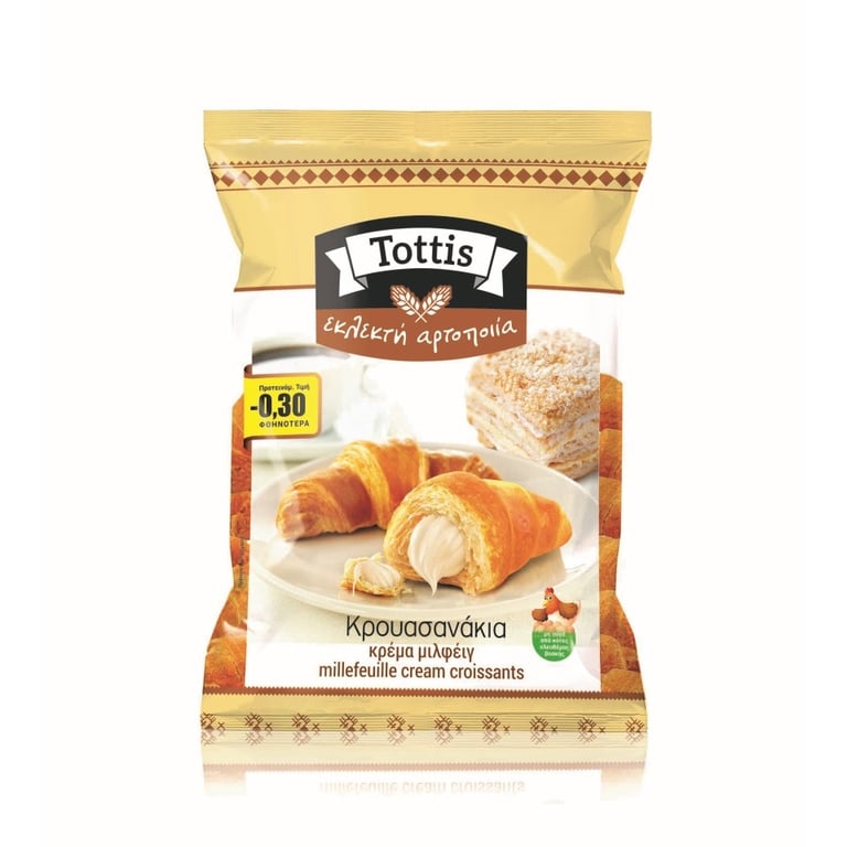 Tottis Croissant with Cream Millefeuille 300g