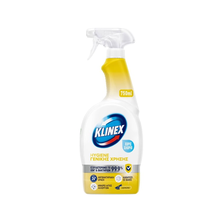 Klinex Lemon Cleaner Disinfectant 4 in 1 Spray 750ml