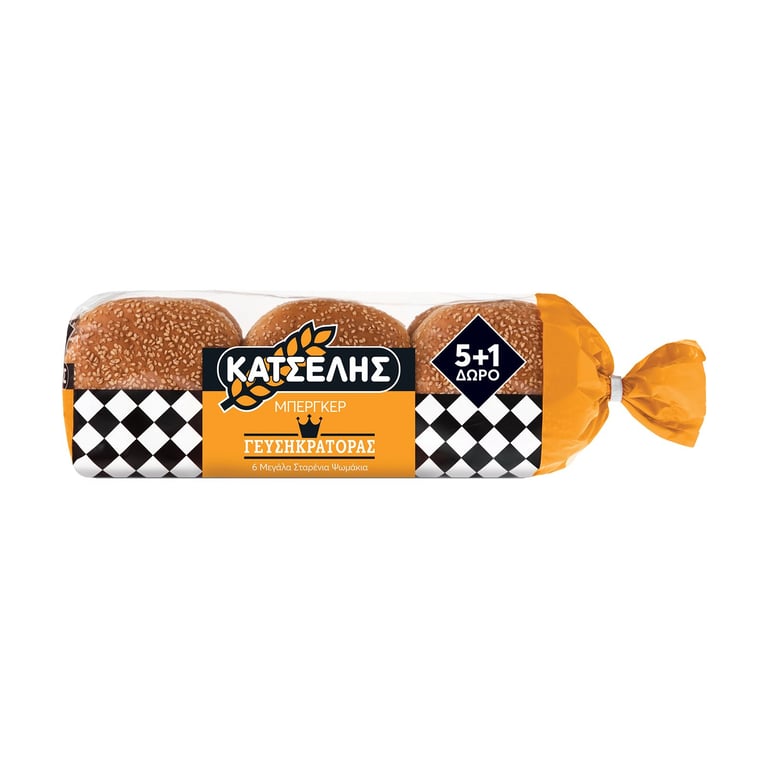 Κατσελης Burger Buns Flavor Keeper 6 Pieces