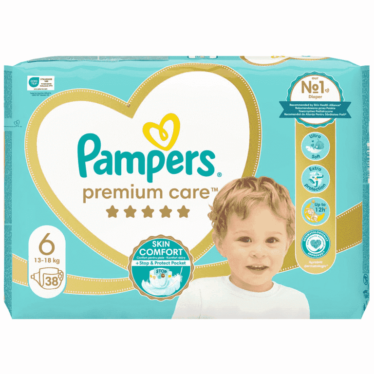 Pampers Premium Care Jumbo No6 15+kg 38 Pcs