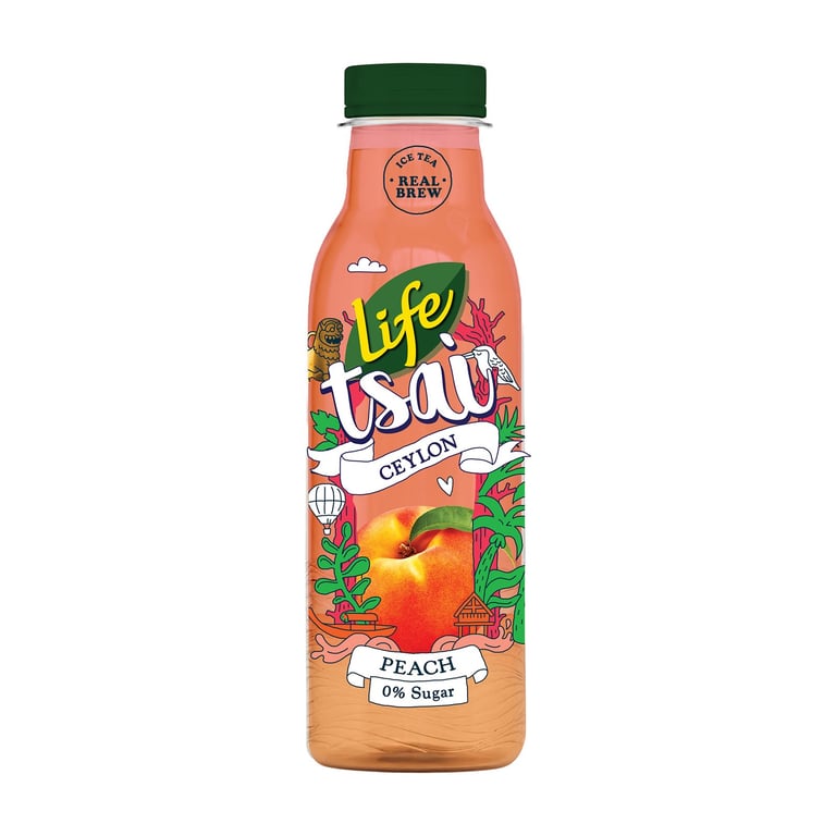 Δέλτα Life Tsai Ceylon Ice Tea Peach 500ml