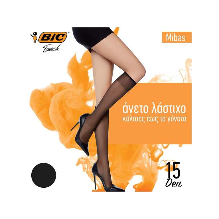 BIC Ankle Socks 15D Mibas Black