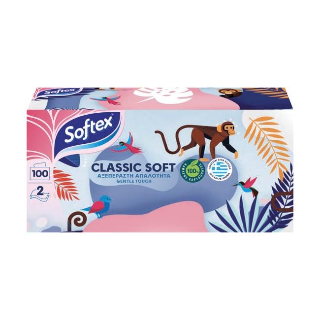 Softex Facial Tissues 100pcs Classic 2-layer