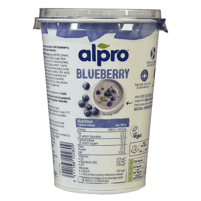 Alpro Soy Plant-based Dessert Blueberry 500g