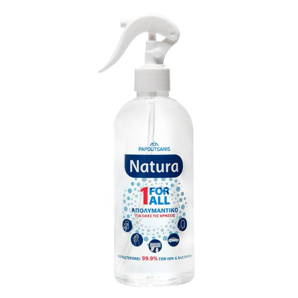 Παπουτσάνης Natura 1 for All Sanitizer Spray 470ml