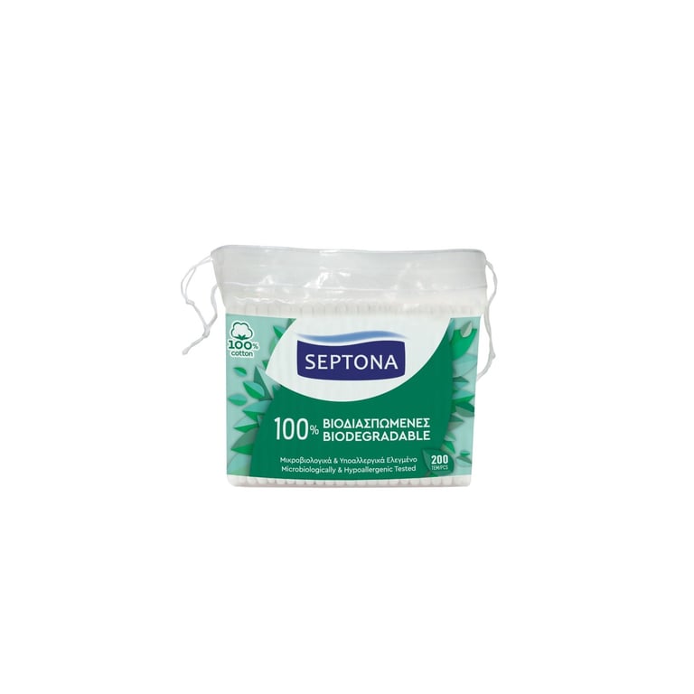 Septona Biodegradable Cotton Swabs 200pcs