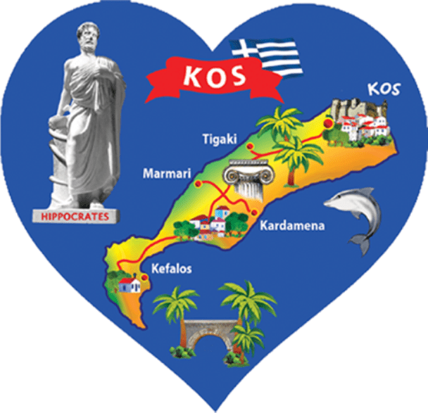 Heart Magnet Kos