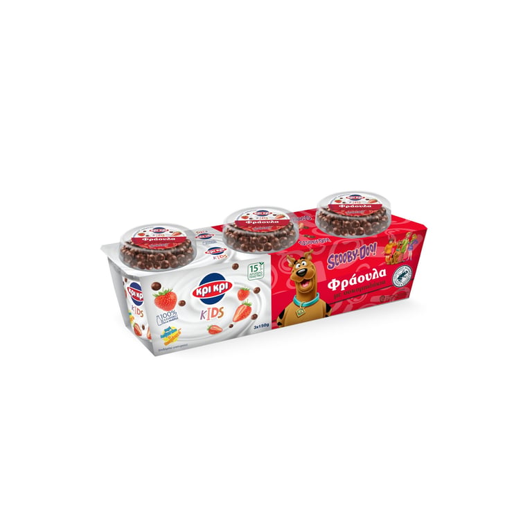 Κρι Κρι Kids Strawberry Chocolate Chips Dessert 150g x3
